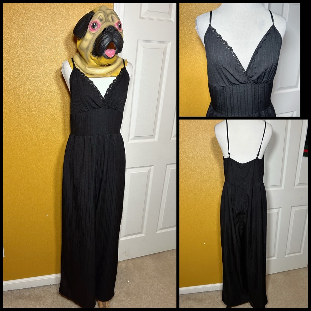 Hottie, low cut, wide leg jumpsuit!!